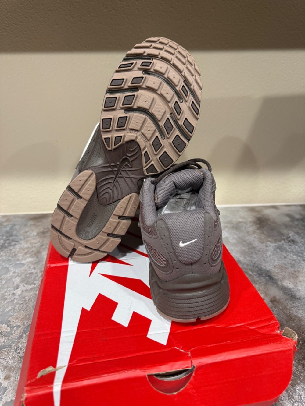 Nike Kids Brown and Tan Trail-Style Sneakers - Picture 4 of 4